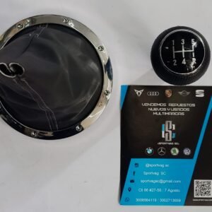 KIT PALANCA DE CAMBIOS CON GUARDAPOLVO GOL 99/05 ARO CROMADO